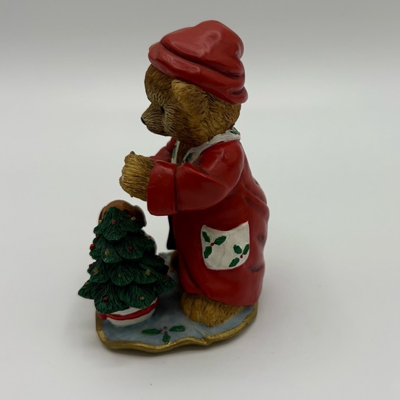Danbury Mint Calendar Teddy Bear Figure DECEMBER Limited Edition USED - Picture 2 of 8